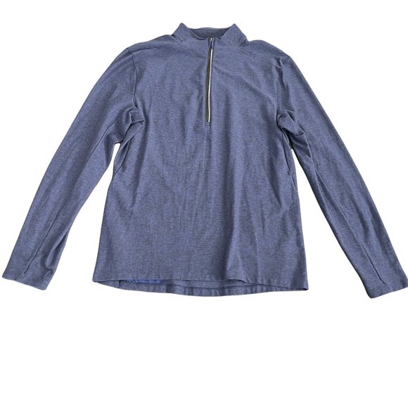 Lululemon LS Blue Athletic 1/4 Zip Pull Over, Size S - Picture 1 of 8